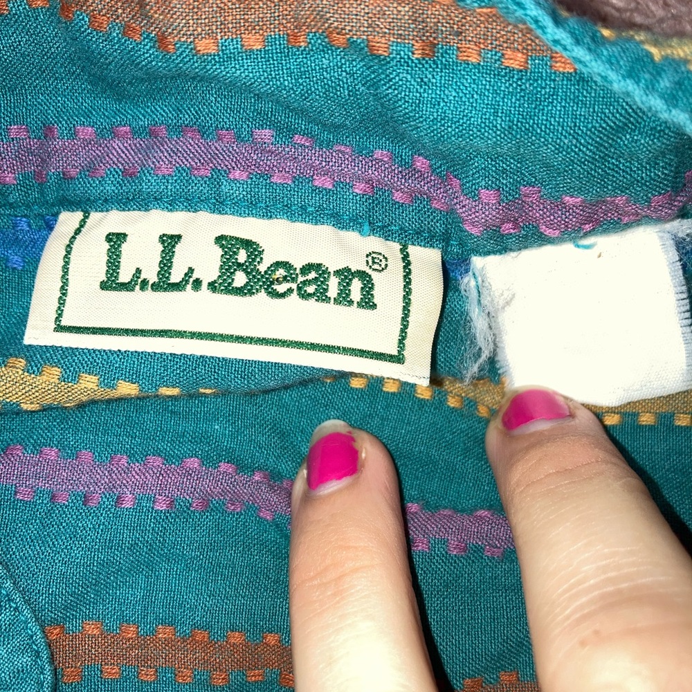 Vintage Ll Bean Button Down Blouse - image 3